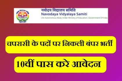 Navodaya Vidyalaya Vacancy 2024